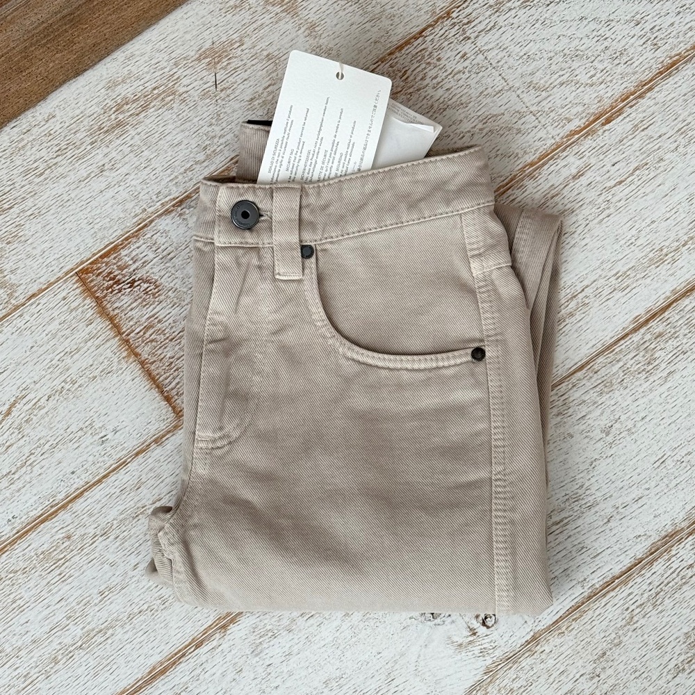 Brunello Cucinelli the straight leg mid rise jean
